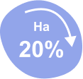 на 20%